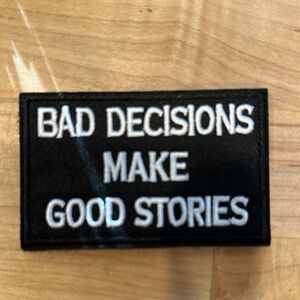 Black Patch with White Text